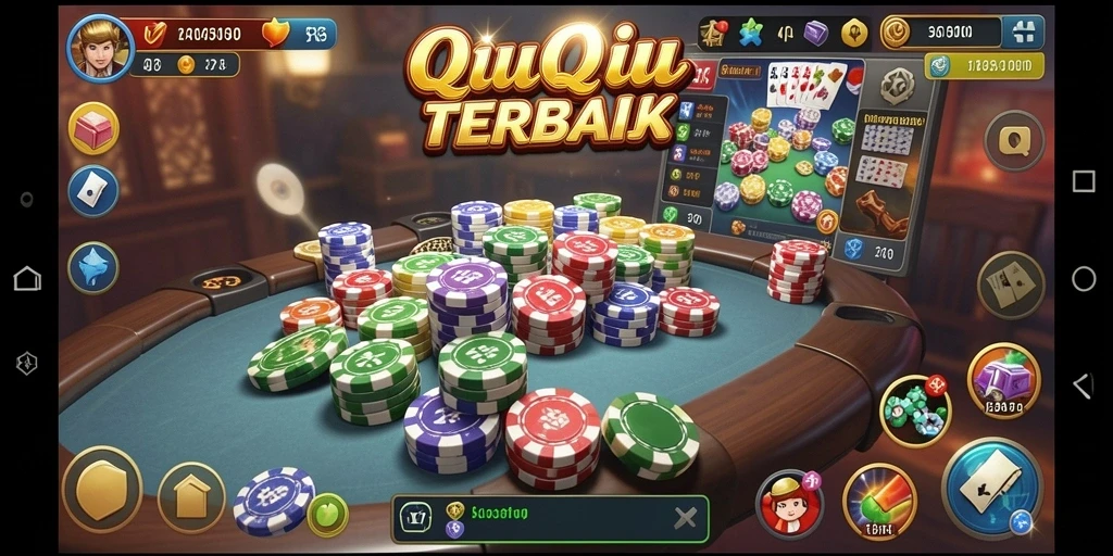 Screenshot gameplay QiuQiu yang menampilkan keseruan permainan 47F.