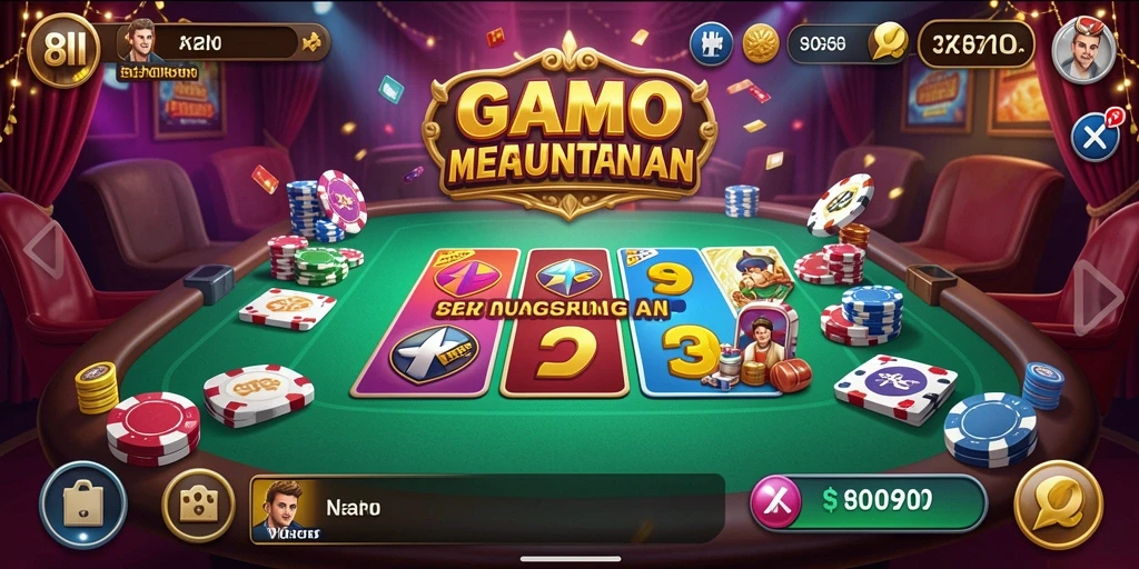 Tampilan gameplay menarik dari 8II dengan berbagai pilihan permainan Kasino.