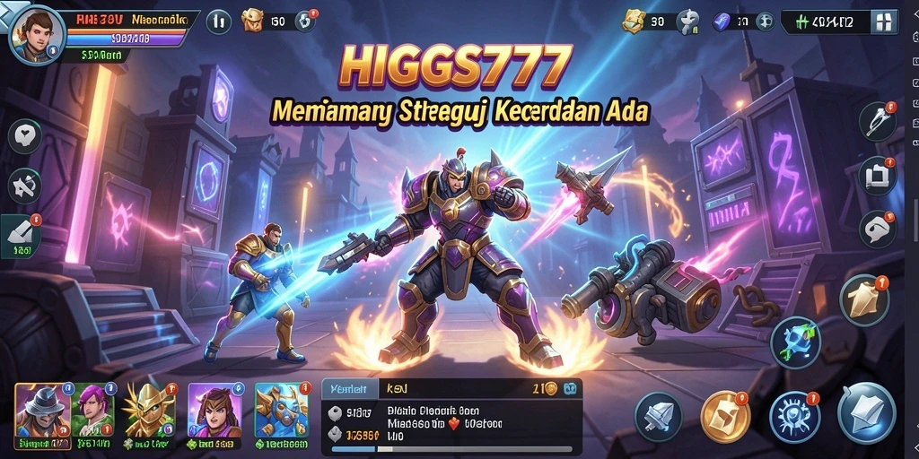 Tangkapan layar gameplay HIGGS777 yang mendebarkan dan strategis.