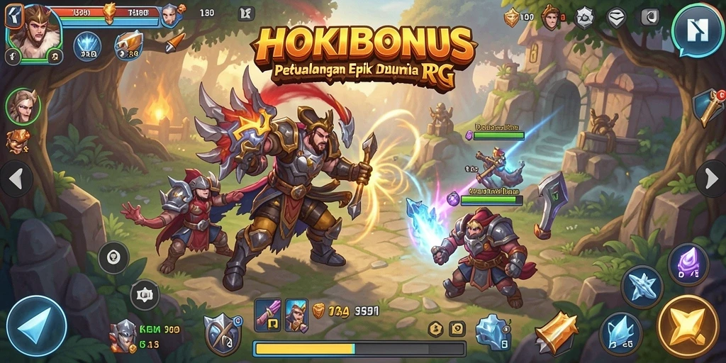 Tampilan gameplay HOKIBONUS yang menakjubkan dan penuh aksi.