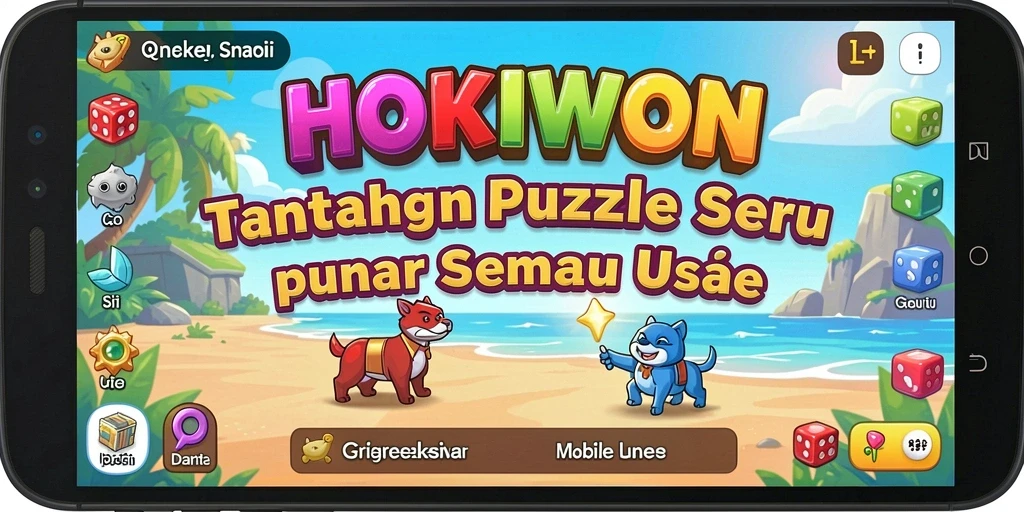 Screenshot HOKIWON menampilkan gameplay Puzzle yang menantang.