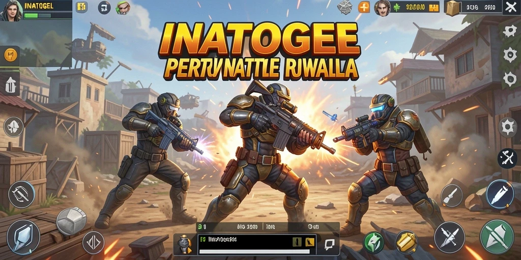 Gameplay seru dan intens dari INATOGEL di medan pertempuran.