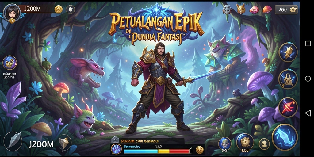 Tampilan gameplay seru di dunia petualangan J200M.