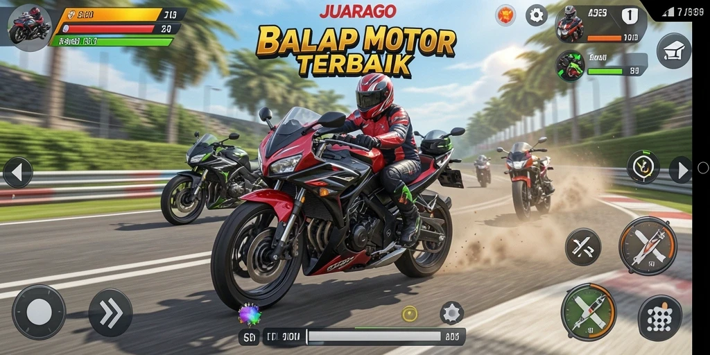 Tampilan utama gameplay JUARAGO yang menegangkan dan mendebarkan.