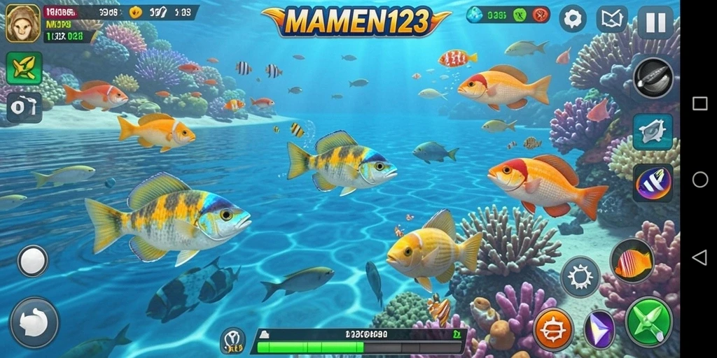 Tampilan gameplay Tembak Ikan yang menarik dan penuh aksi.