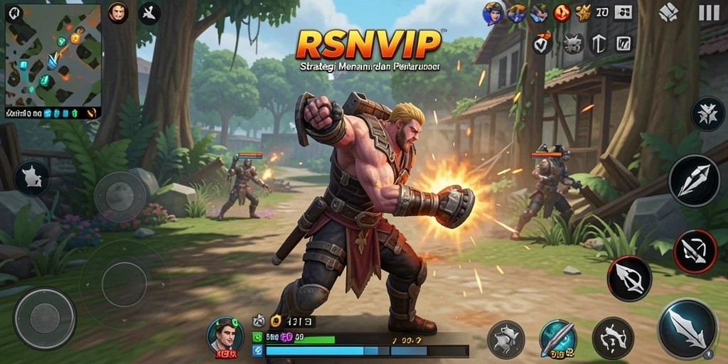 Screenshot RSNVIP menunjukkan pertempuran strategi yang mendebarkan.